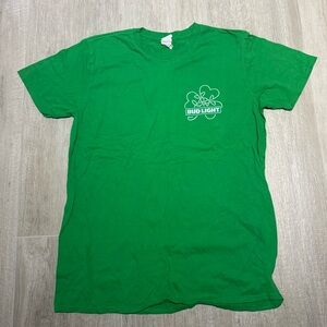 Green Bud Light T-Shirt size large